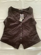 Myrine & Me Womens Brown Waistcoat Size S 
