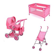 Kids Snuggles Toy Pink Pram