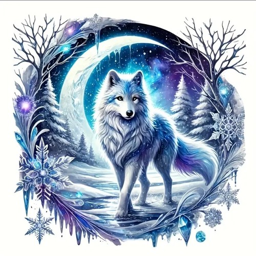 White snow wolf - white,