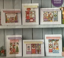 Cross Stitch Chart - Seasonal Shopping Cards