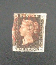 GB QV 1840 1d Penny Black