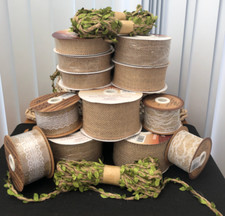 Hessian Burlap Natural Craft Rustic Shabby Chic Wedding Ribbon, Price Per Metre