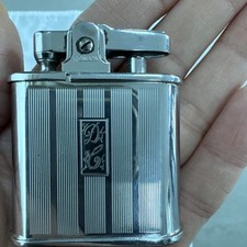 Vintage Ronson Whirlwind Pocket Lighter With Initials DC Flint In Working Cond