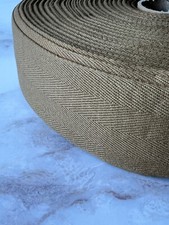 French 100% Cotton Wide Webbing Twill Tape 50mm Wide   - sold by the metre