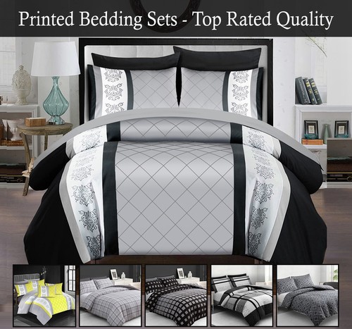 Reversible duvet cover set - reversible,