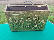 Vintage Retro Brass Embossed