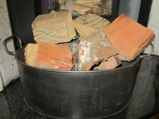 VINTAGE METAL LOG BOX / BASKET