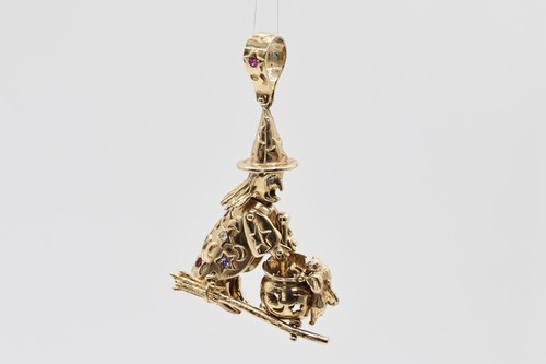 9ct yellow gold gem movable - gem,