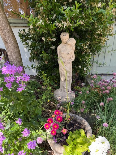 Cast stone romantic figure - cast,