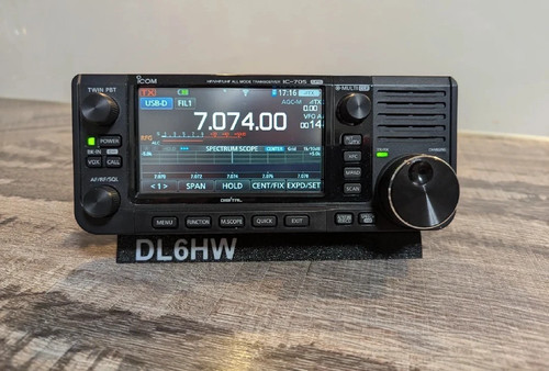 New icom 705 - new, stand