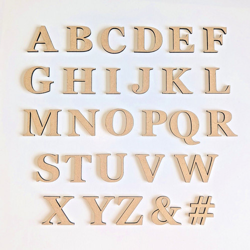 Wooden letters large - wooden,