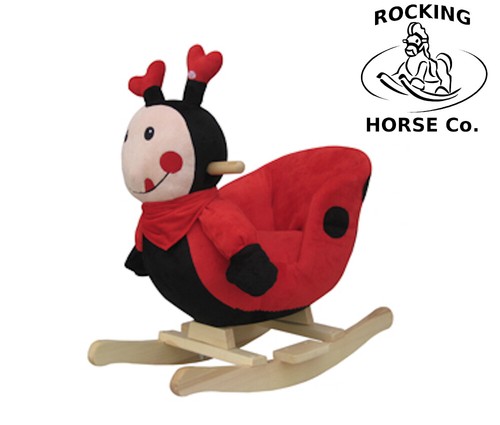 New plush ladybird rocking - new,