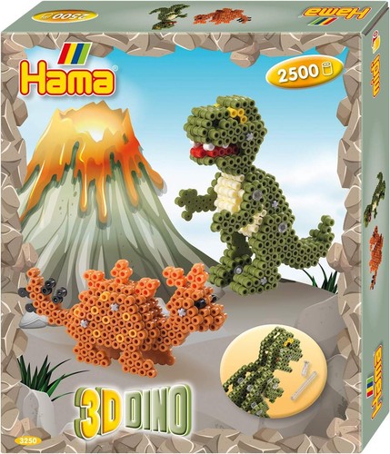Hama beads 2500pc dinosaur - hama,
