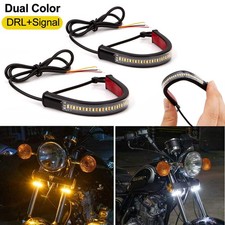 Fit Motorcycle Signal Turn Fitk / Daytime Switchback Dual-color LED Light Strips