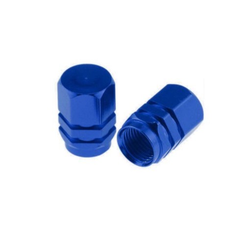 Valve dust caps - dust, blue