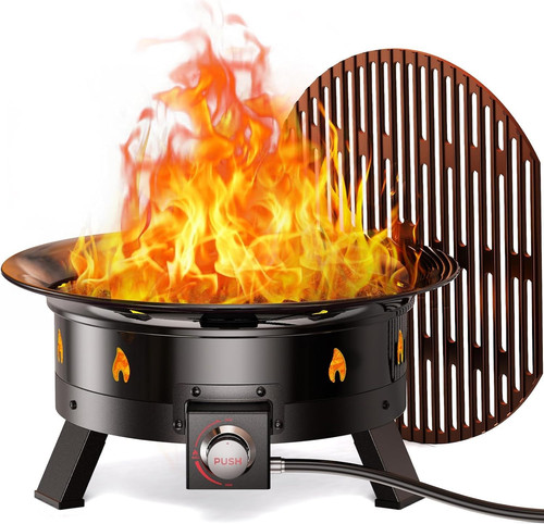 Large propane fire pit - large, 19