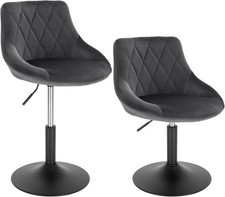 2x Dressing Table Stool Velvet