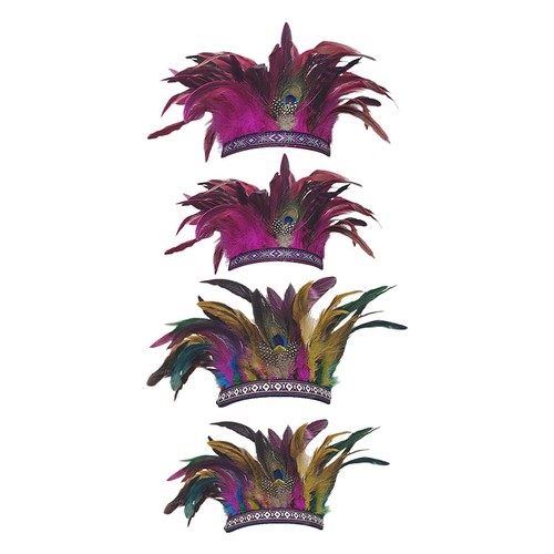 Feather headdress indian hat - headdress,