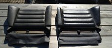 Used original Porsche 911 SC 1978-83 rear seat backs in black, pair ,with carpet