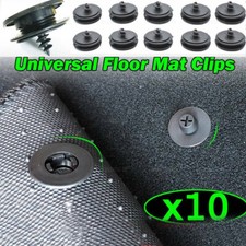10Pcs Black Car Floor Mat Clips Carpet Retainer Fixing Holders Grips Accessories