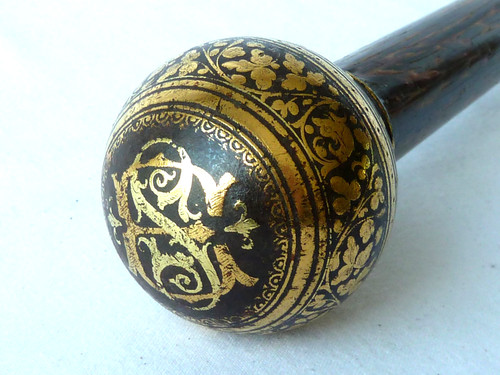 Steel gold damascene iron - steel, palm