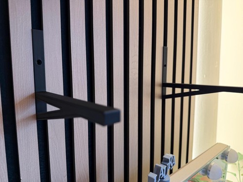 Acoustic panel shelf - acoustic, brackets