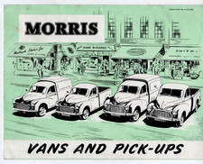 Morris Vans & Pick-Ups 1956 UK Market Brochure Minor 1/4 Ton Oxford 1/2 Ton