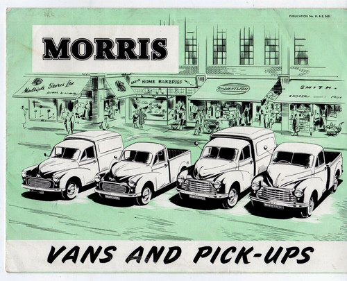 Morris vans pick ups 1956 - morris,