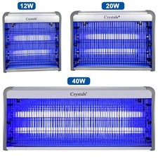 INDUSTRIAL 40W 20W 12W ELECTRICAL INSECT BUG FLY MOSQUITO KILLER ZAPPER 2UV TUBE