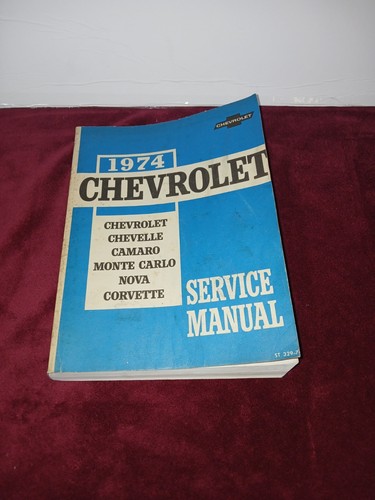 1974 chevrolet service manual - service,