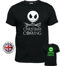 JACK SKELLINGTON  Game Of Thrones CHRISTMAS IS COMING Glow in the Dark T-shirt