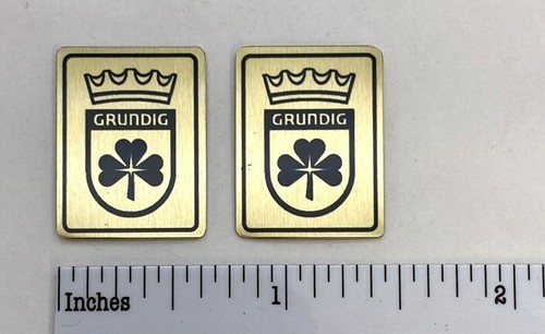 Grundig speaker radio badge - grundig, or