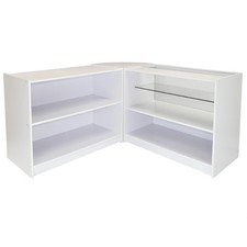 White Retail Shop Shelves
