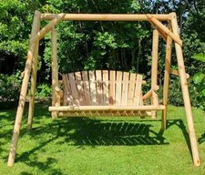 Rustic Swing Bench Outdoor