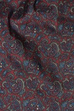 red silk ascot / cravat with