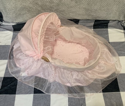 Pink dolls crib - pink,