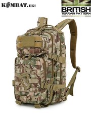 Kombat Molle 28L Daysack Rucksack Small Tactical Army Assault Pack Bag BTP Camo
