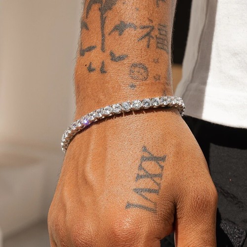 Mens tennis bracelet ice out - mens,
