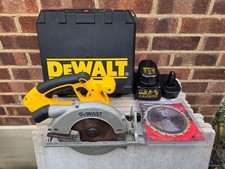 DeWalt DC390 XRP 18v Cordless Circular Saw, DE9116 Charger, DE9098 Batteries x2