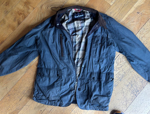 Barbour wax jacket - mens, l