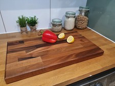 Solid Chopping Board Walnut EXTRA THICK Butchers Block Steak Board 40mm 60mm