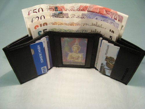 Gents leather wallet - gents, trifold