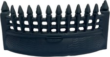 18-Inch Castle Fire Front Fret in Matte Black - Decorative Fireplace Accessory