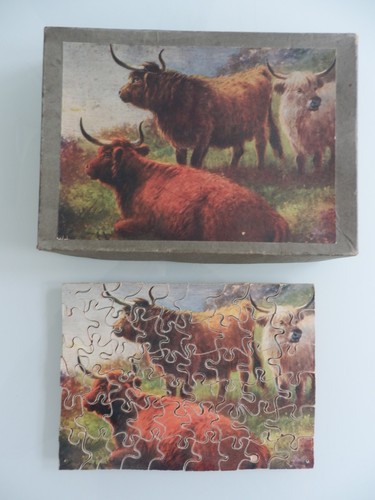 Vintage wood jigsaw fair maid - jigsaw,
