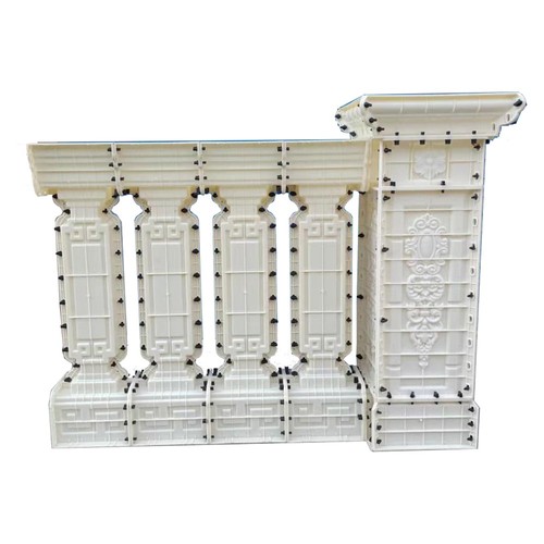 Roman column railing mold - roman,