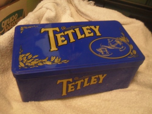 Vintage retro tetley tea blue - tetley,