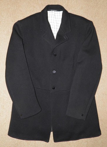 Vintage gents black 100 wool - black, 100%