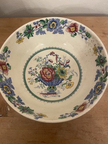 Vintage masons bowl ironstone - vintage,