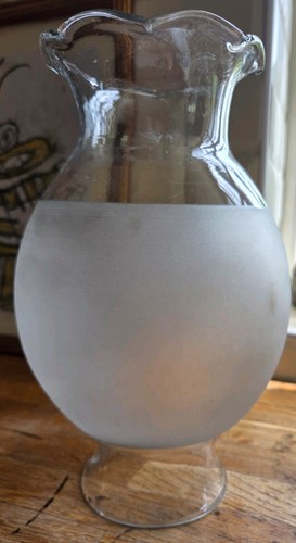 Large frosted glass oil - frosted,