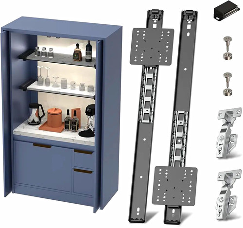 Cabinet pocket door - door, slide